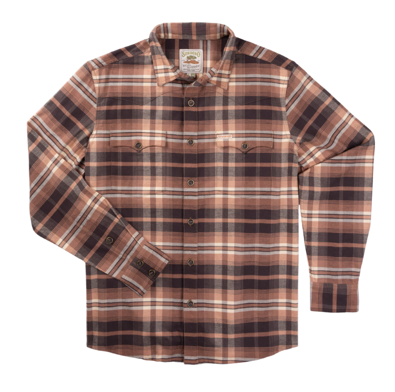 Moab Flannel Shirt- Brown/Black
